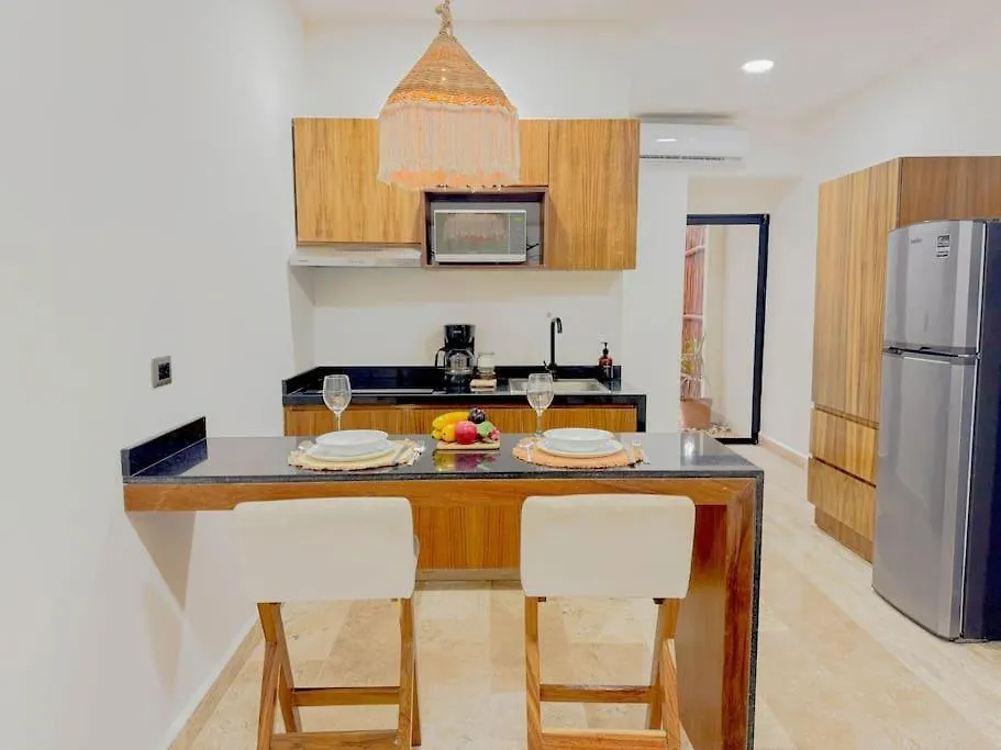 Estudio Bohemio Con Jacuzzi Privado Naia B8 Tulum Apartment